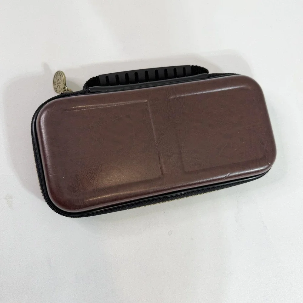 Zelda Breath Of The Wild Nintendo Switch Brown Hard Shell Travel Carry Case